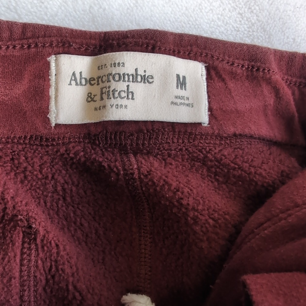 Y2k Abercrombie & Fitch Sweatpants Mens Medium Vintage Lounge Logo Joggers Baggy - Picture 5 of 9